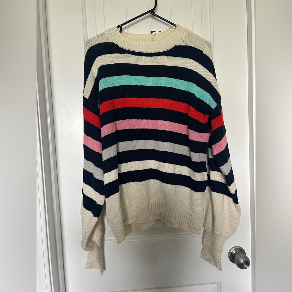 Striped Multicolor Women's Sweater Crown and Ivy